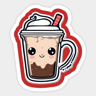 cute iced coffee Sticker